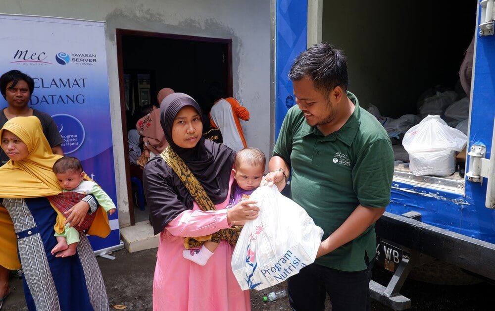 MEC Vakfı Endonezyalı annelere desteğini sürdürüyor