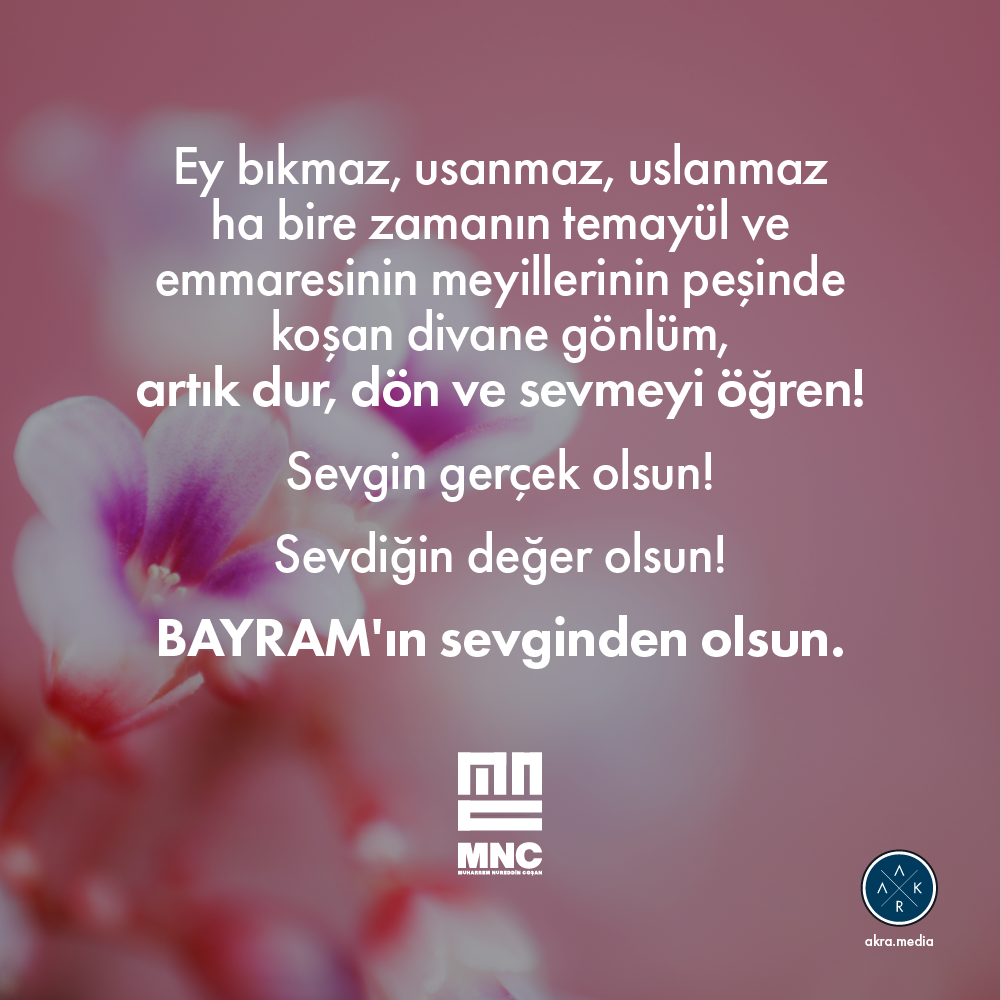 BAYRAM ın sevginden olsun