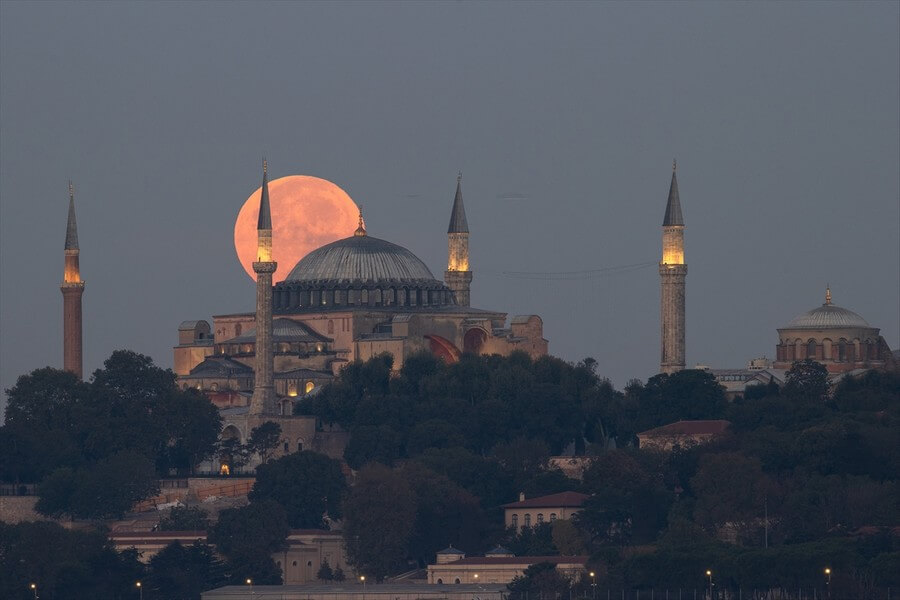 Süper Ay manzaraları