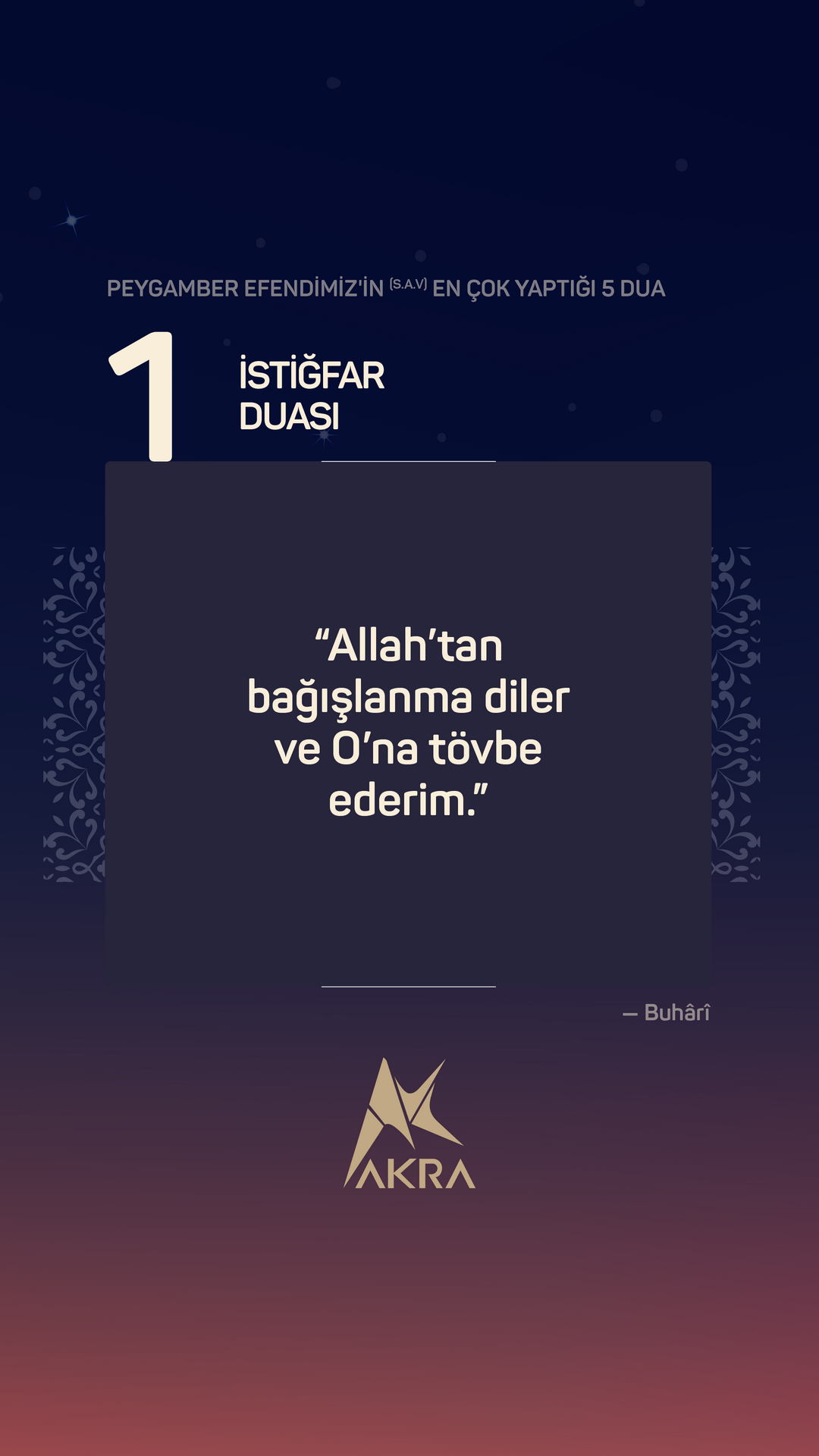 Peygamber Efendimiz'in En Çok Yaptığı 5 Dua