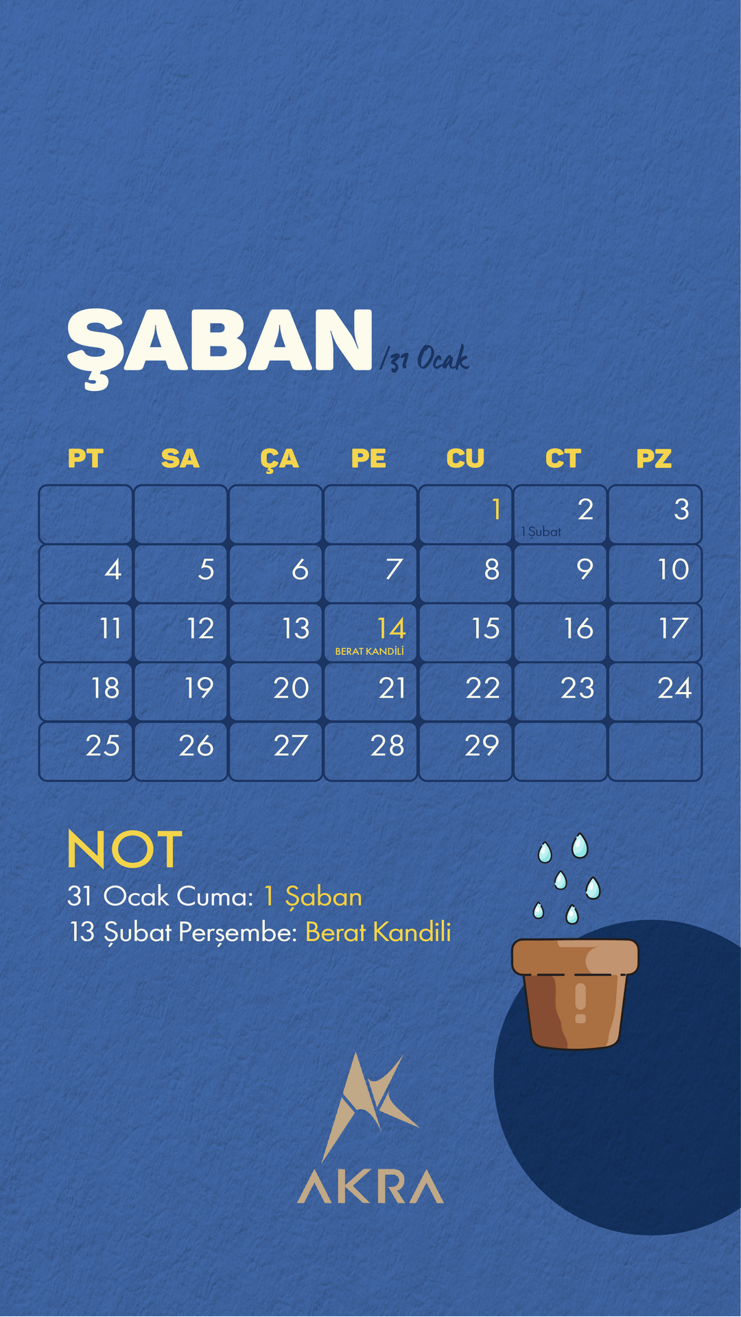 1446 - 2025 ÜÇ AYLAR TAKVİMİ