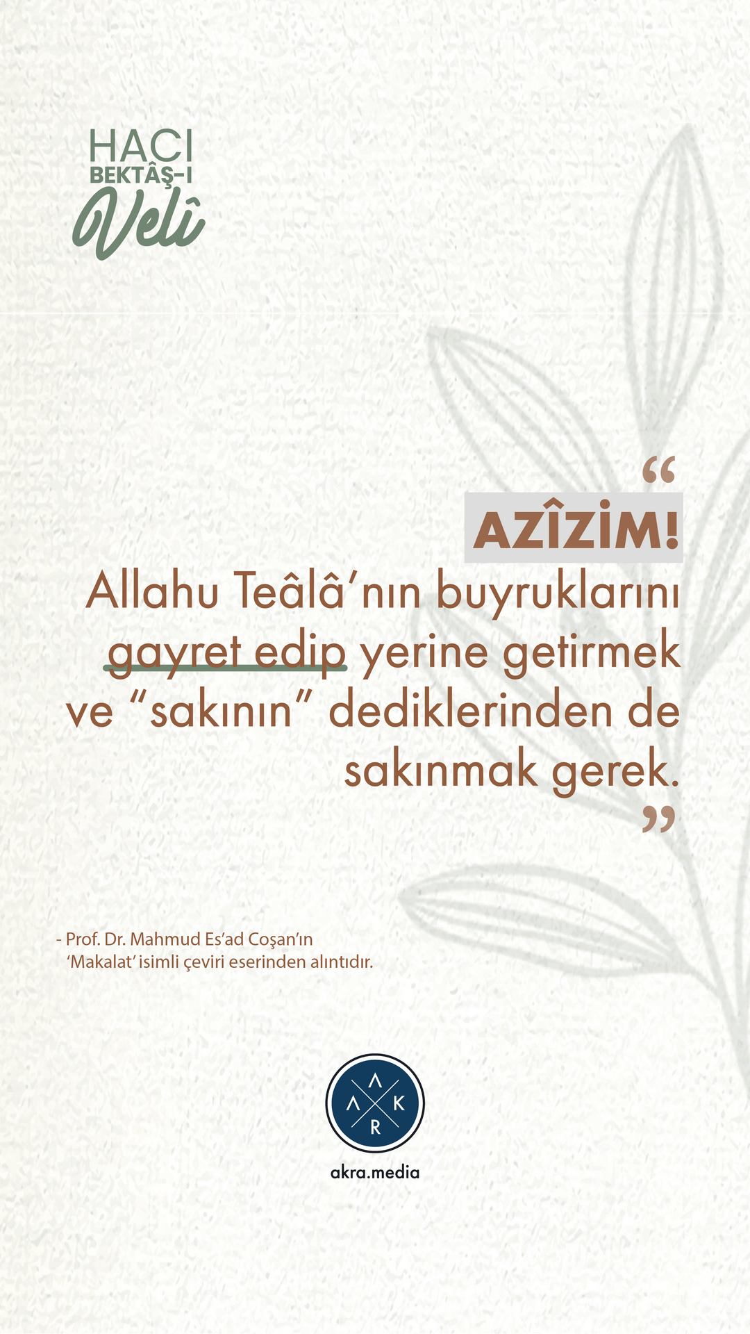 HACI BEKTÂŞ-I VELİ